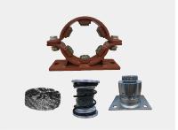 Steel mesh pad & rubber vibration isolator